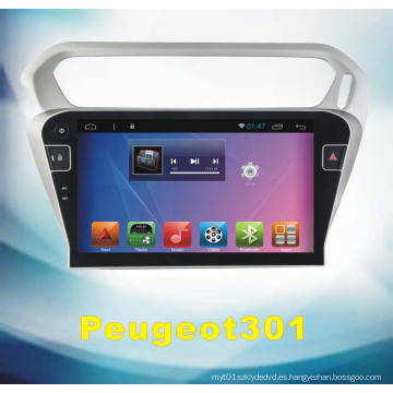 Sistema de audio del sistema de Android para Peugeot 301 con navegación de coche